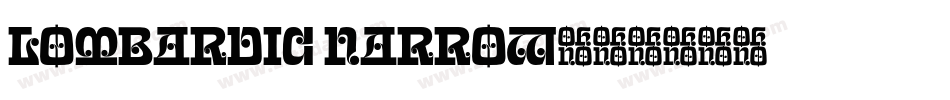 Lombardic Narrow字体转换